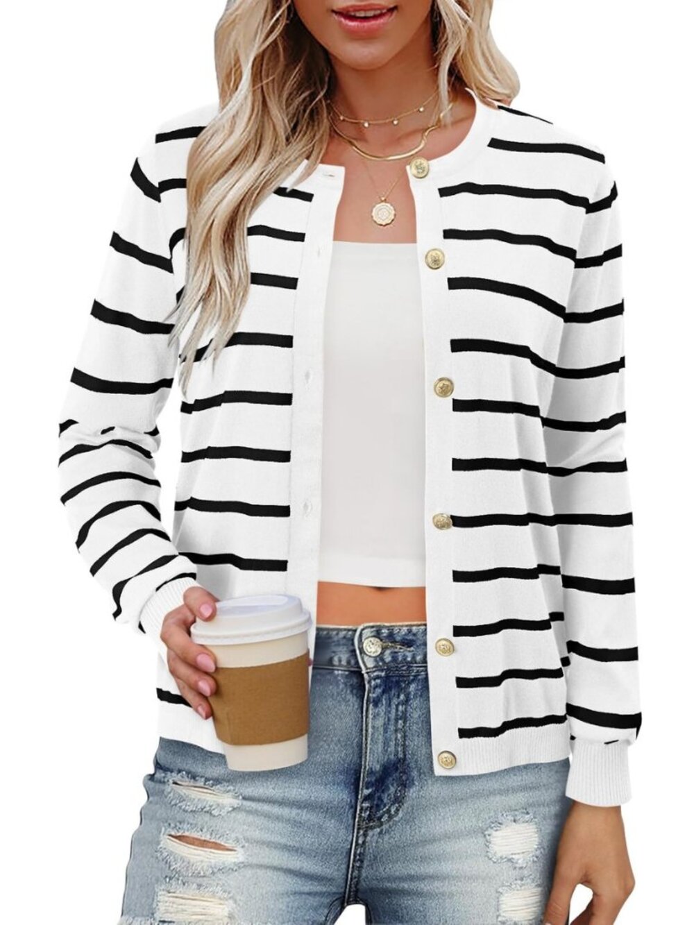 Cardigan Sweaters for Women Lightweght V Neck Fall Outfit XS-3XL